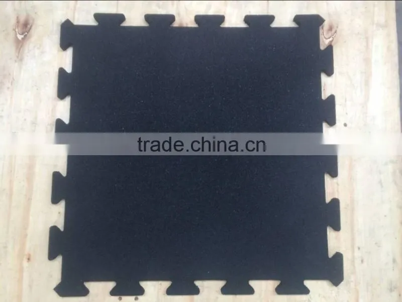 Fitness Equipment Heavy Duty Interlocking Rubber Flooring