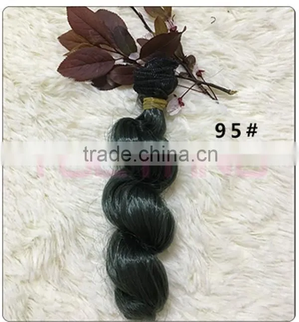 High Temperature Wire Fiber Curly Hair Weft for DIY BJD Doll Hair