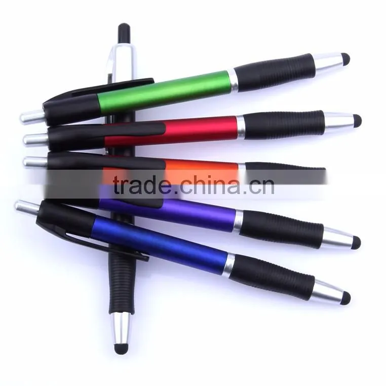 plastic ball pen with touch stylus for customer stylus ball pen