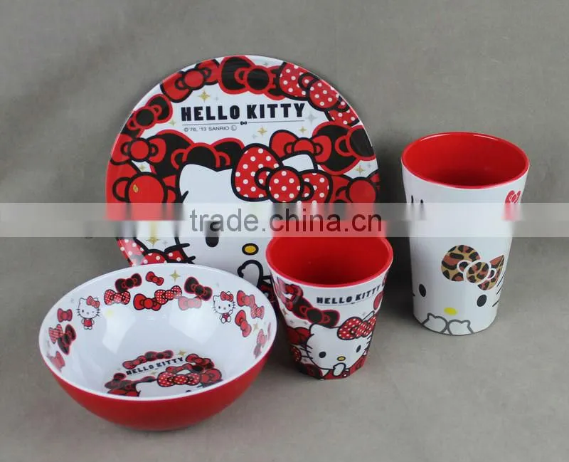 food grade melamine colorful dinner set