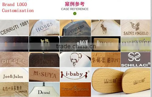 Hot sale white wooden hangers wholesale