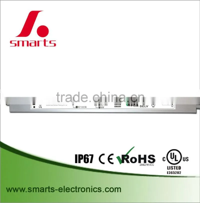 48W 2A 24V AC-DC Constant Voltage Waterproof LED Driver Power Supply with CE,UL,CUL