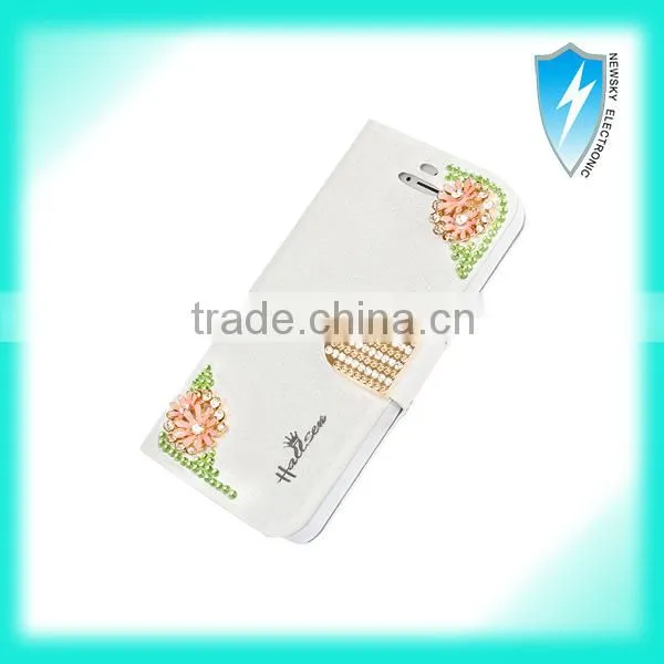 luxury mobile phone case with diamond for iphone6