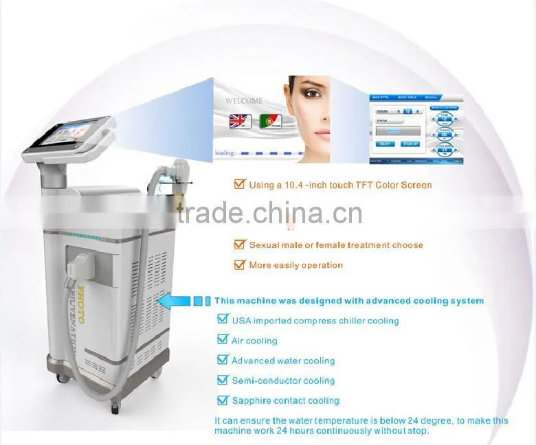 professional depilacion pain free permanent hair removal 808nm diode laser machine speed 808