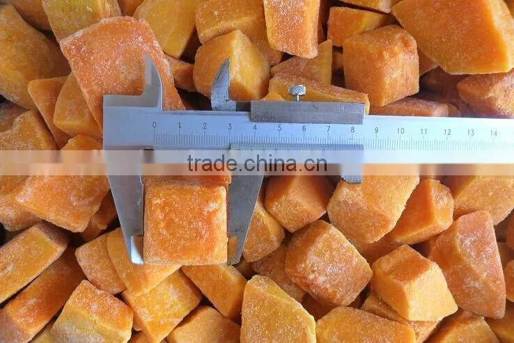 Frozen pumpkin Peeled Organic IQF frozen pumpkin price from China