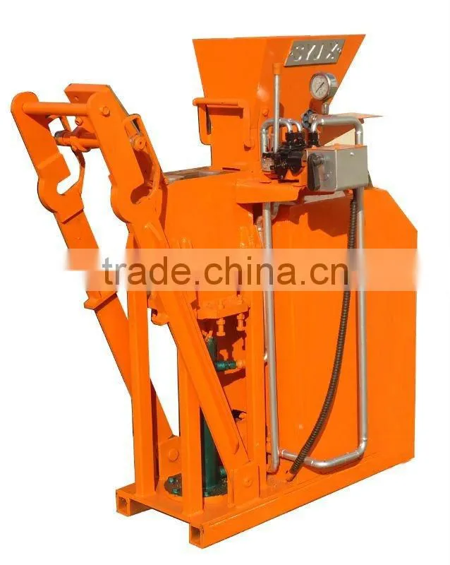 Shengya german technology electricity or diesel SY1-25 cement interlocking small brick product machinery China supplier