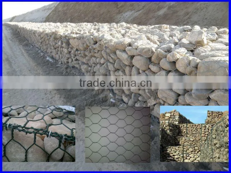 Galvanized Hexagonal Wire Mesh Used For Gabion Box