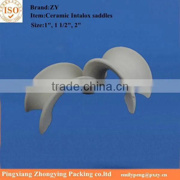 High Quality&Acid, alkali resistance Ceramic Intalox saddles