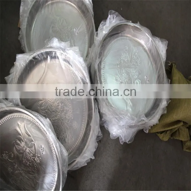 Wholesale Stainless Steel Round Shape Fruit Plate