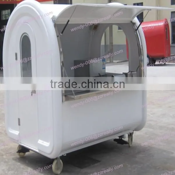 Hand push food cart for sale/food trailer/mobile food van
