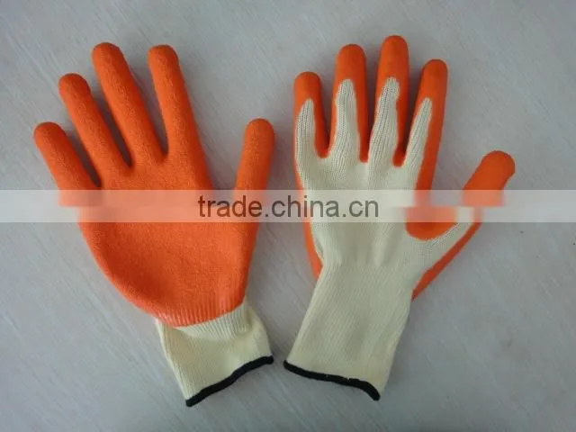 Chinese latex coated gloves