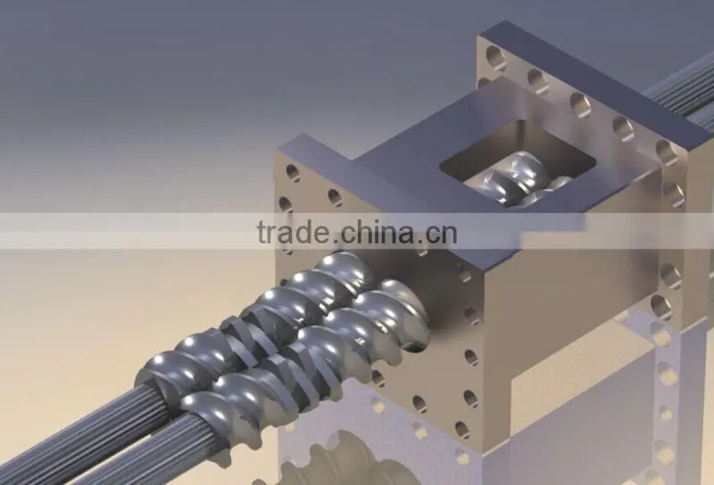 PP/PA+ EPDM parallel plastic granulator machine