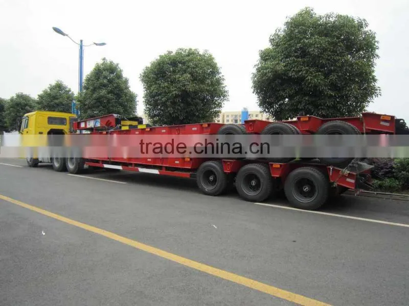 60 Tons 3 Axle Semi-Trailer Lowbed Trailer for sale