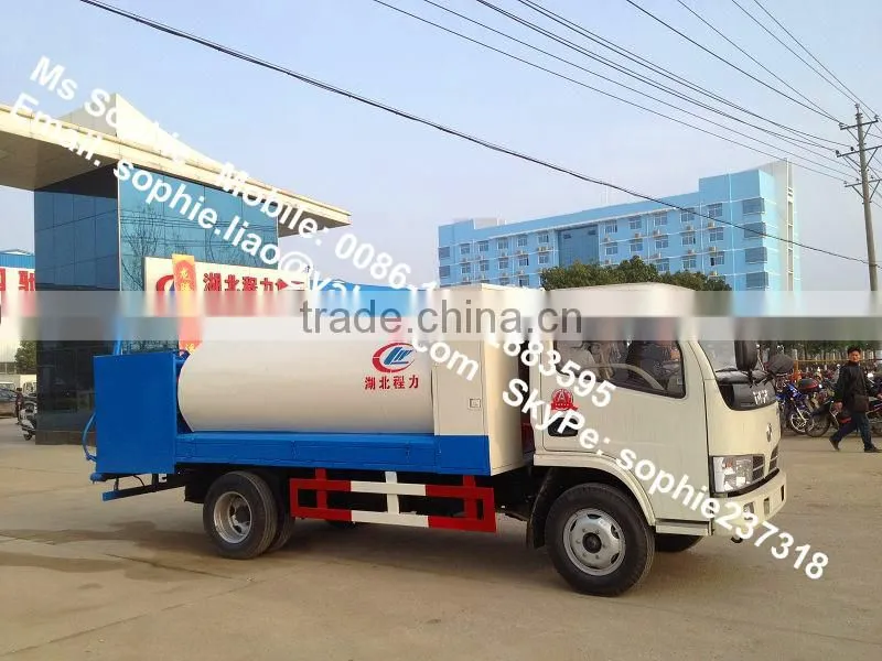 Dongfeng 4000L Asphalt Sprayer / Bitumen Sprayer Truck , bitumen emulsion sprayer