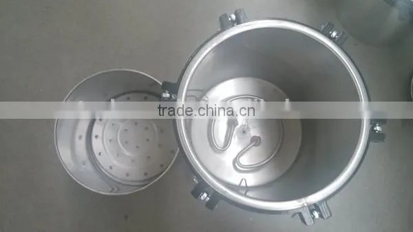 Stainless steel portable dental autoclave