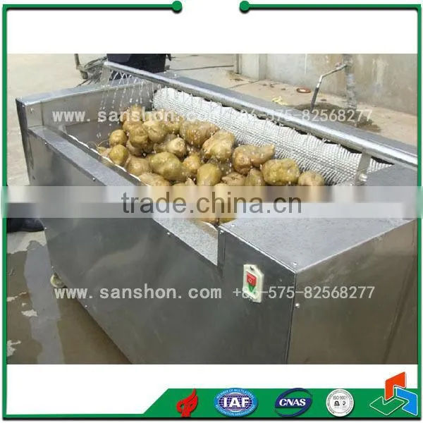 China Potato Carrot Washing Peeling Machine