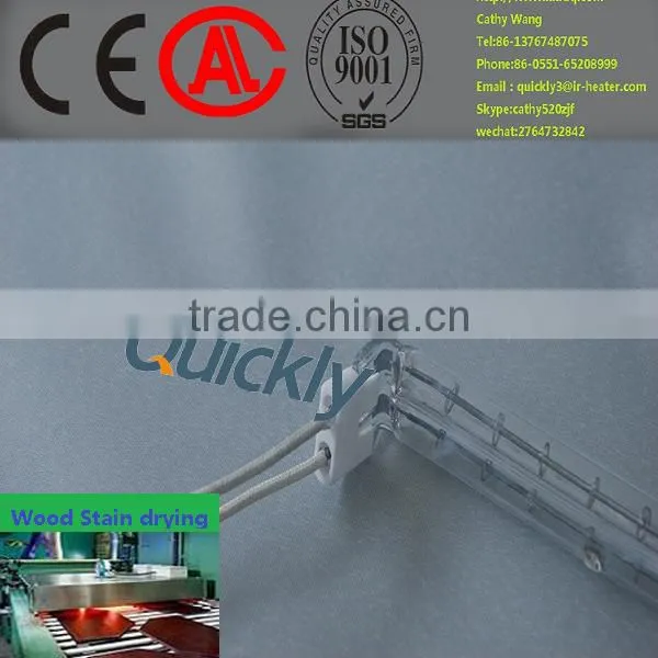 quartz heating tube,infrared heating lamp 500w for wood-paint drying