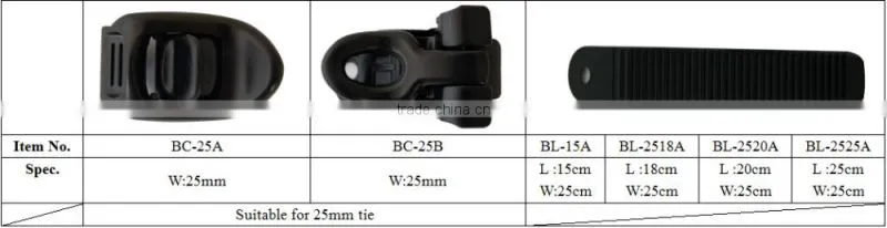 BC25A-BL15A razors buckle tie razors buckle clamp tie razors buckle adjustable tie