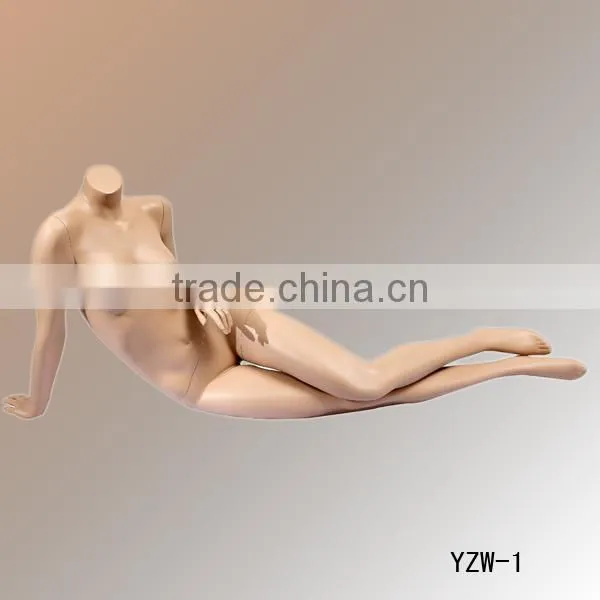 Window display black fashion sexy mannequin headless female