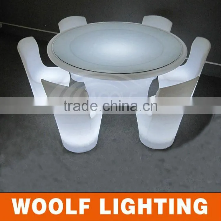 Mordern Restaurant Banquet Used LED Dinner Glow Table