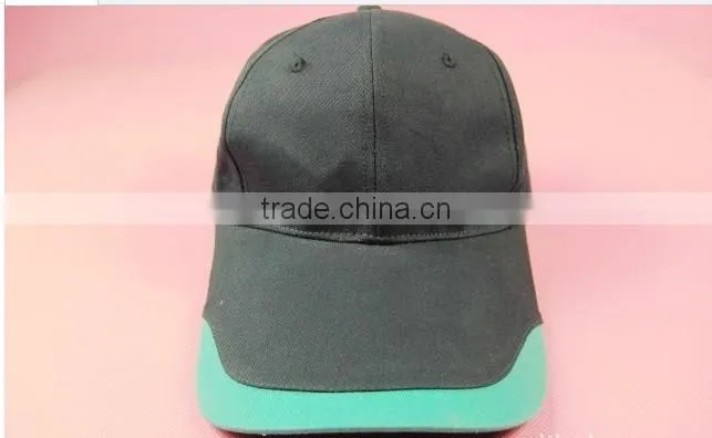 custom long bill baseball cap/denim baseball cap