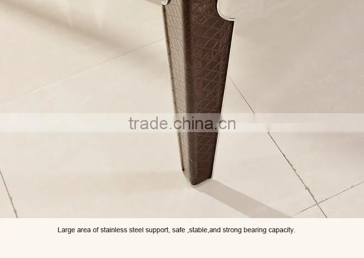 TH372 New Design Red Marble Modern Dining tabel