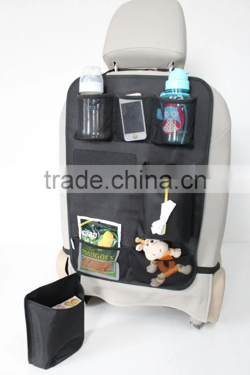 Backseat Organizer for Kids Car Back seat organizer with Tissue holder and Removable Pocket