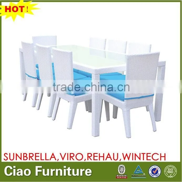 the range outdoor furniture long dining table set with 8 seater 10 seater