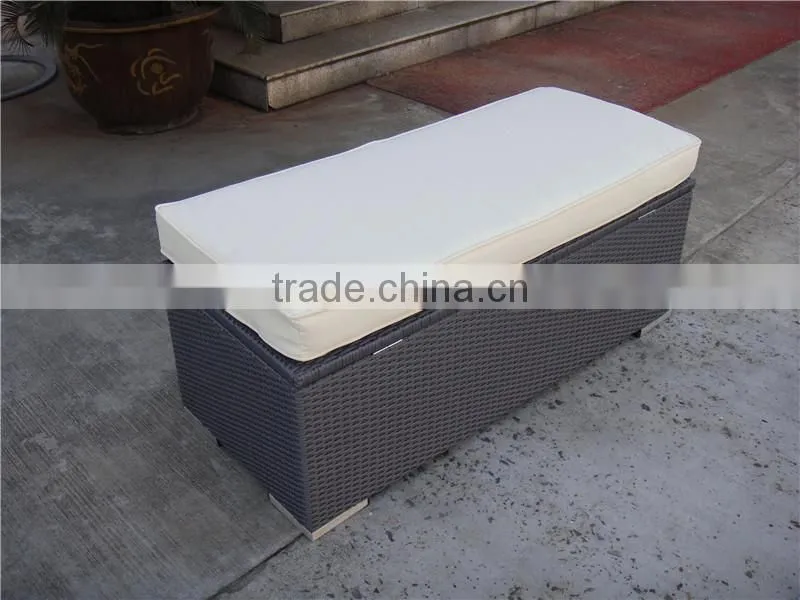 Cheap Alumi Garden PE Rattan Storage Boxs With Cushion