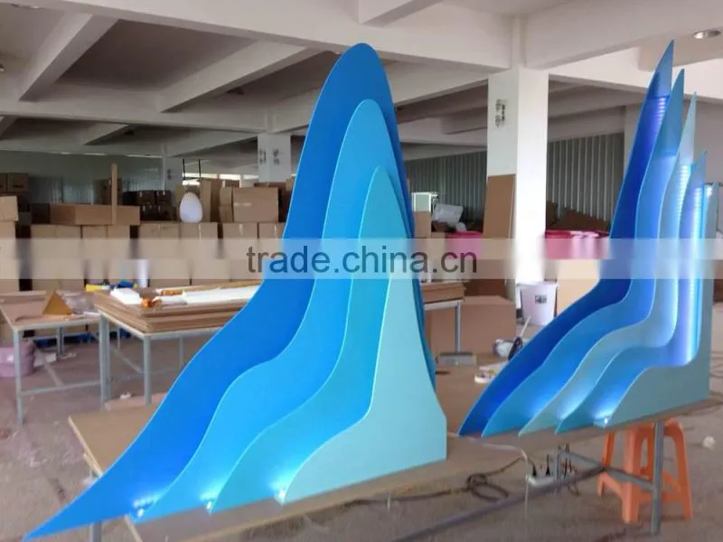 fashion store window decorative hanging pvc colorful plate