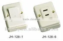 cheap plastic panel 2 gang 2 way hdmi wall panel mounted socket