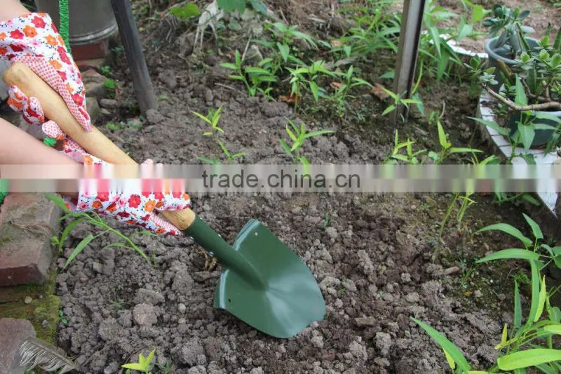 comfortble agriculture farming wooden handle garden mini Hand Snow Shovel/non sparking brass shovel