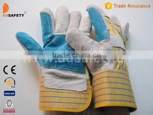 DDSAFETY Leather Work Glove With Reinforced Palm