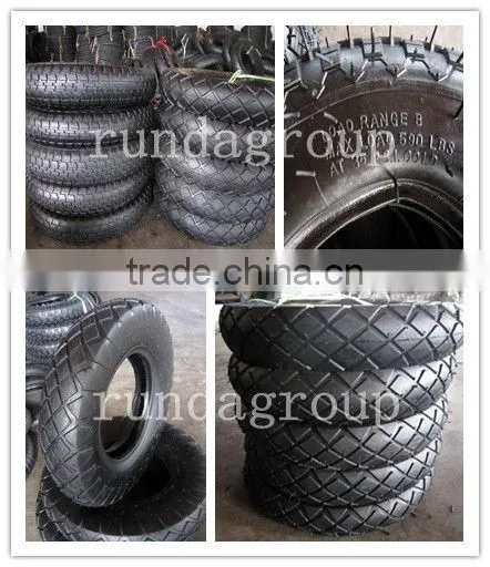 china good quality hot sale wheelbarrow 4.00-8 tyre and tube