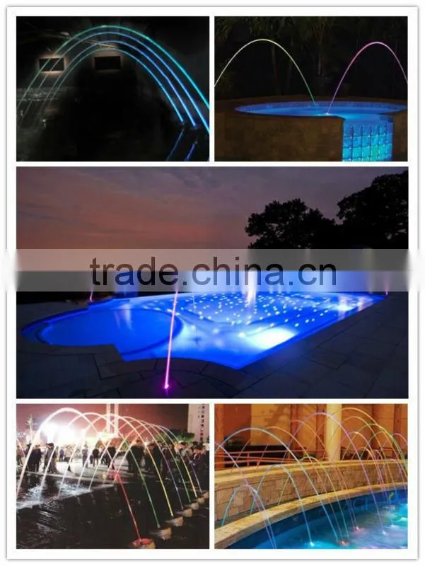 Water decoration colorful water fountain jumping jets water fountain