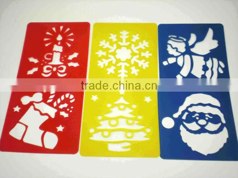 Christmas coffee stencils set