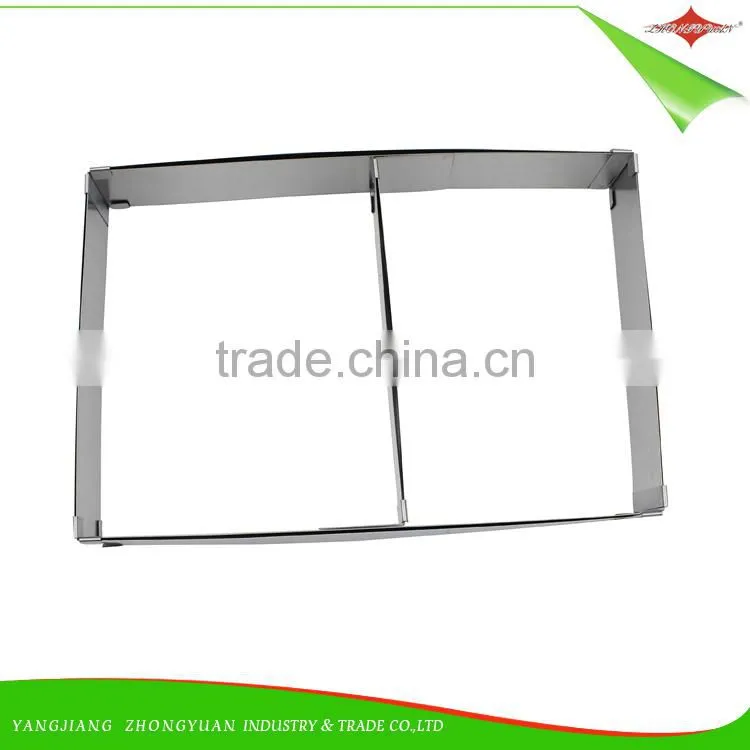 ZY-F1393 good price square stainless steel cake mold cake ring