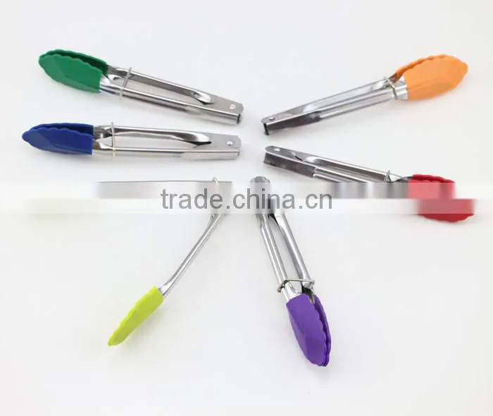 Stainless Steel Ergonomic Kitchen Tongs silicone kitchen tongs food tongs