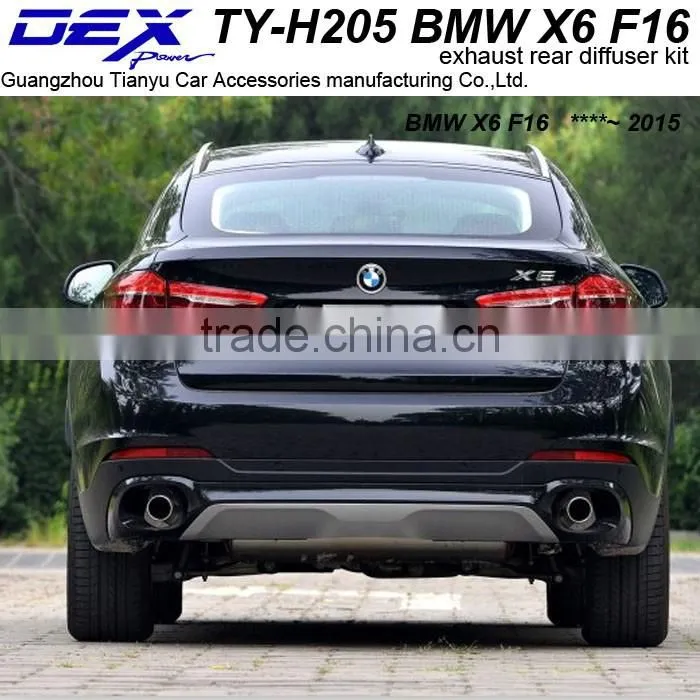 auto part suv exhaust rear diffuser kit for BM---W X6 F16