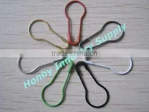 shinny gold color U shape coilless safety pin for decorative garment