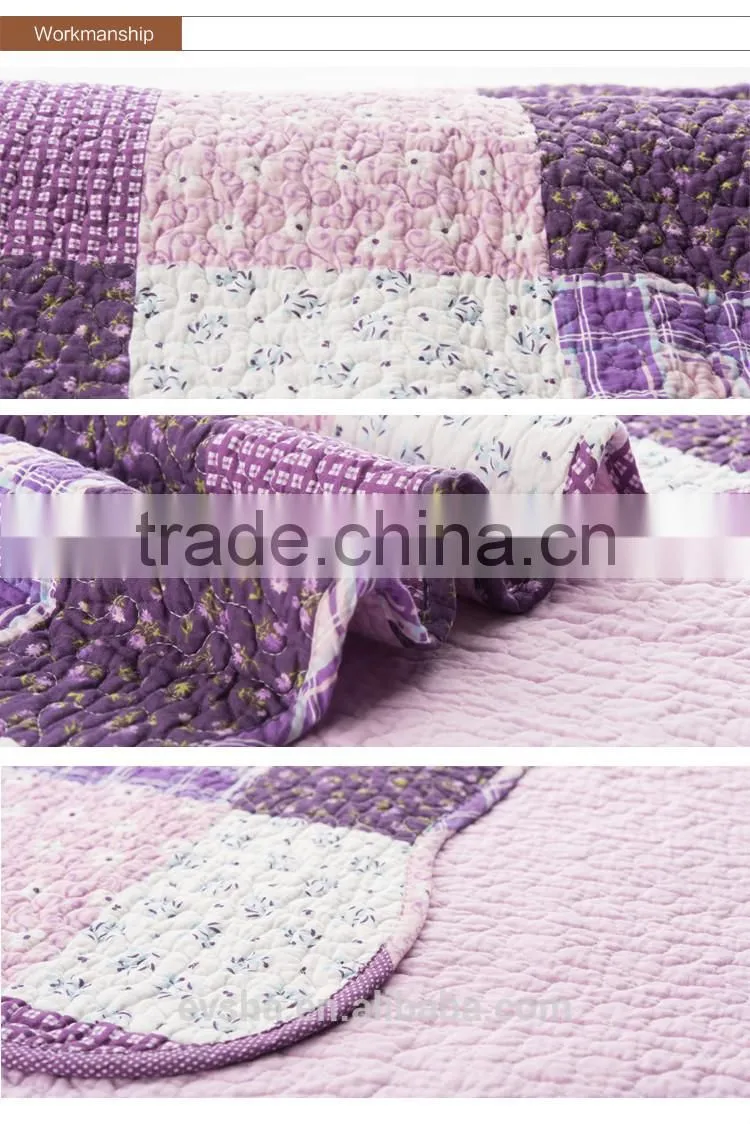 bedspread and matching curtains, 100%polyester material, sofa cover of bedspread,stiching bedspreads