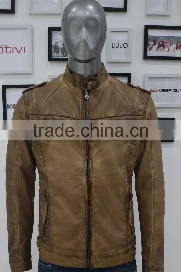 ALIKE man leather jacket wholesale latest fashion jacket