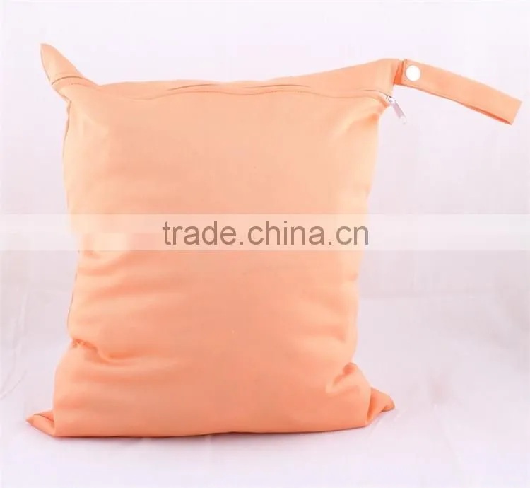 Wholesale zipper diaper bag and waterproof wet bag for baby diaper