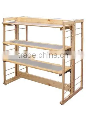 pine wood flat with hanging way kids clothes hangers wholesale
