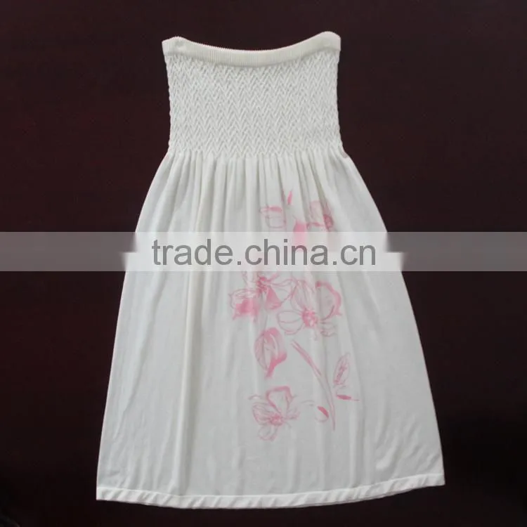 Factory Provide Shoulder Straper Lace Collar Seamless Lady Skirt