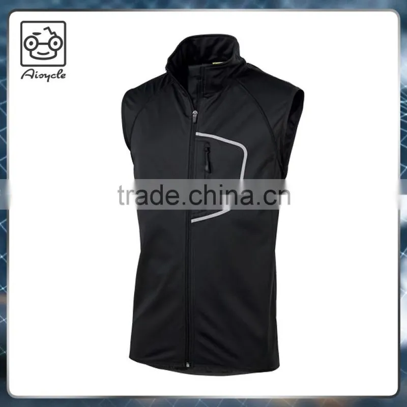 2016 2 in 1 urban bike soft shell black jacket for man
