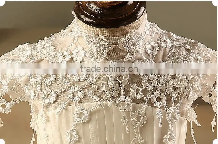 Latest Girl Wedding Dress With Bubble Skirt White Girls Princess Dress Short Sleeve For Birthday Kids Clothing NP-G-GD905-70