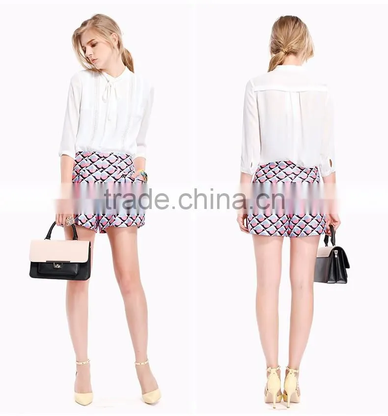 2016 guangzhou in latest chiffon tops for women chiffon images of chiffon tops