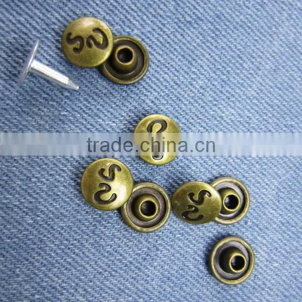 buttons and rivets