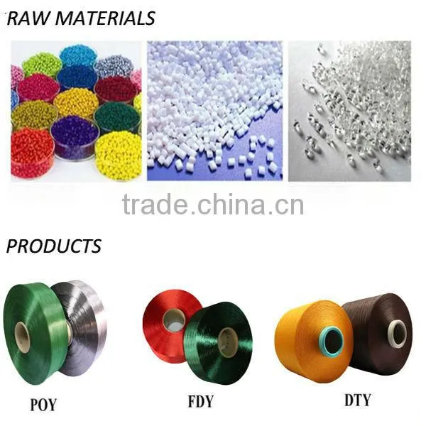 100% DTY high intermingle dope dyed polyester yarn